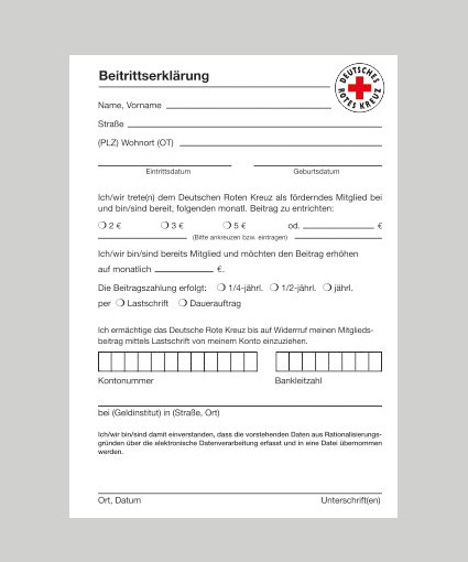 Beitrittserklärung Beitrittserklärung