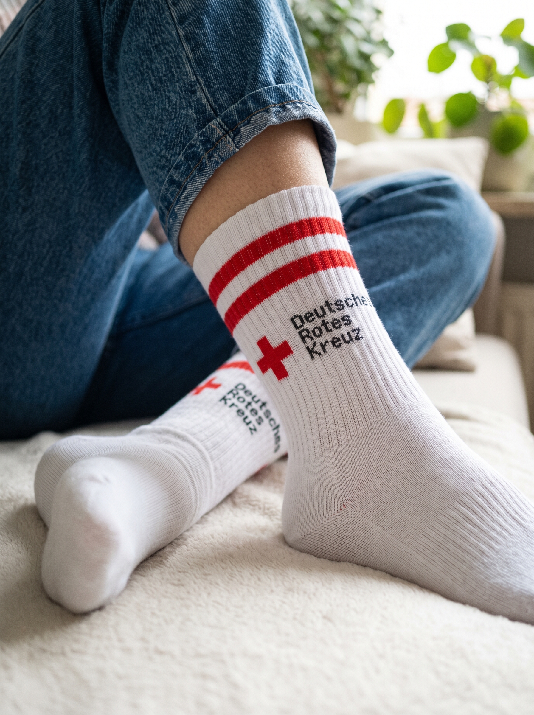 Business-Socken mit DRK Print in versch. Farben
