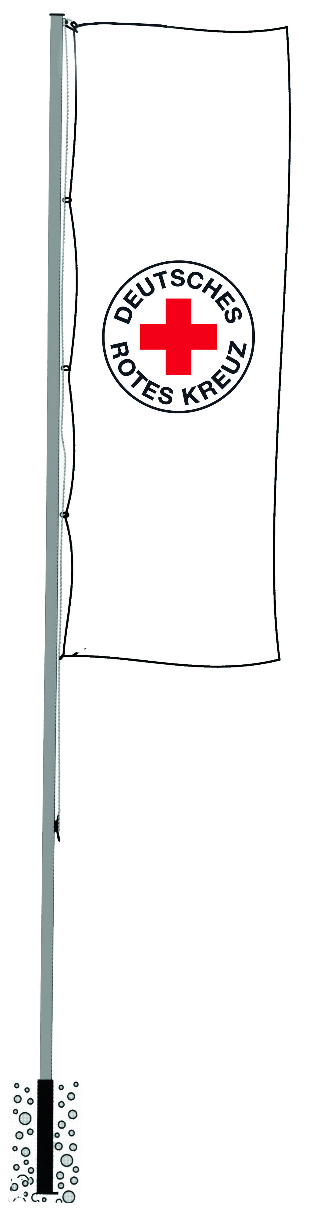 Hissflagge -Rundlogo-